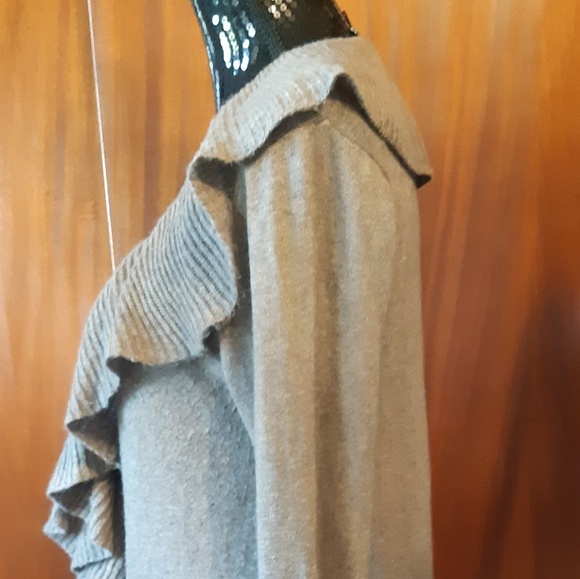 Slonl Taupe Cashmere Blend Sweater Size Medium - Picture 3 of 8